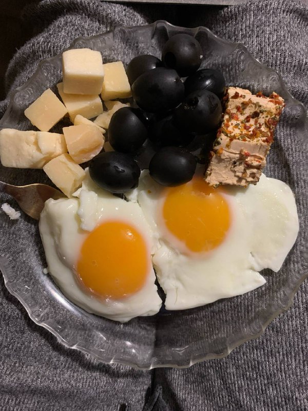 Breakfast Plate With Eggs And Cheese