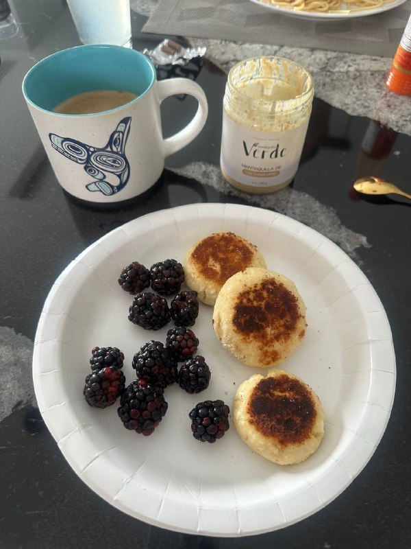 Cottage Cheese Fritters With Almond Butter