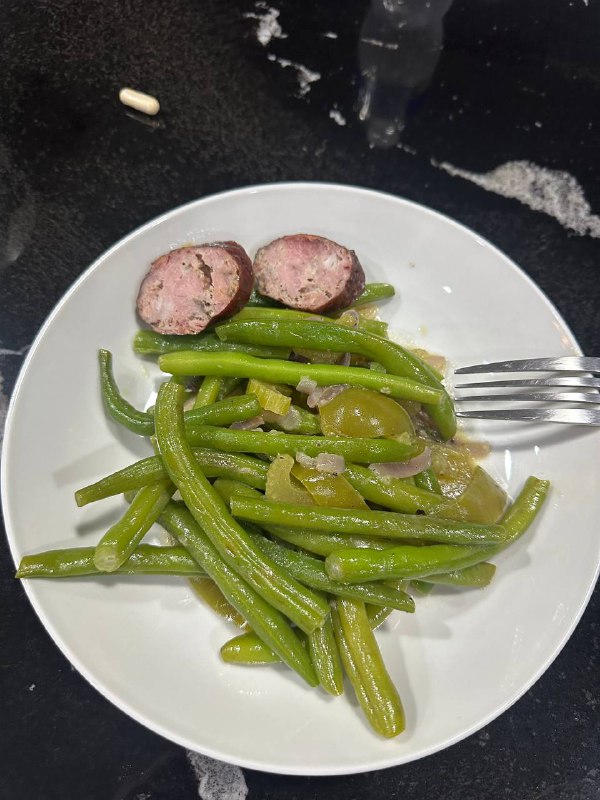 Sautéed Green Beans With Sausage